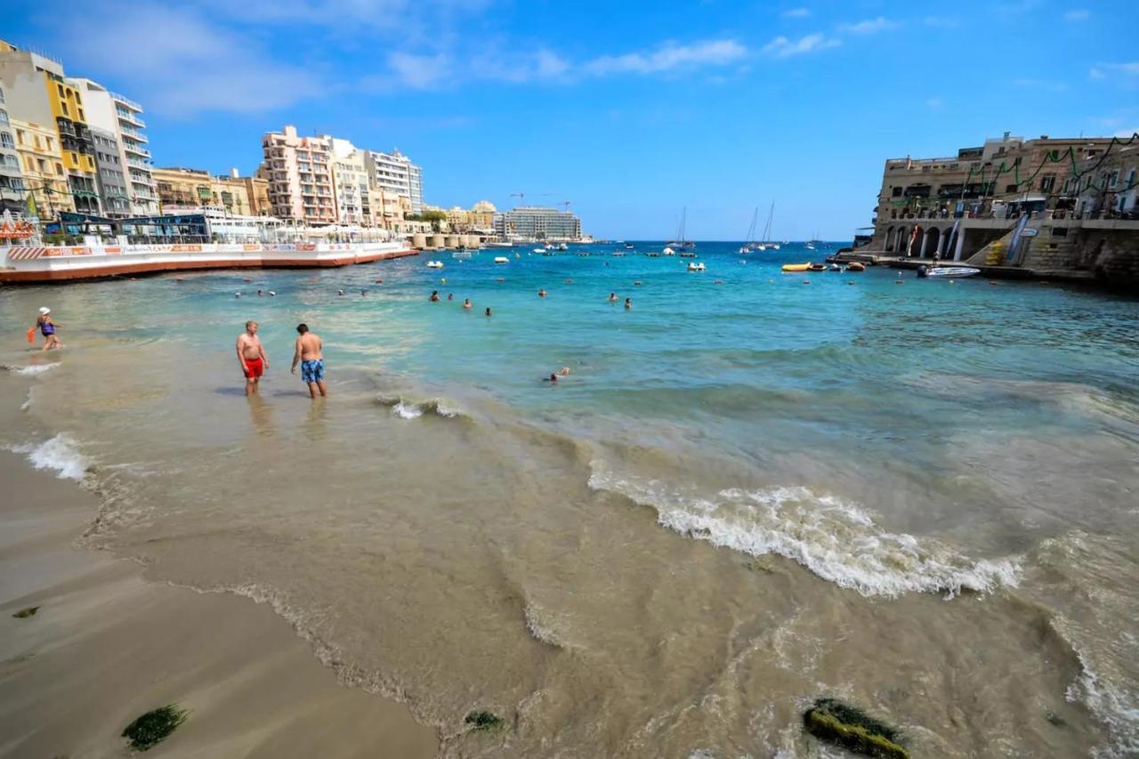 Modern 3 Bedroom & 3 Bathroom Apartment - Near Balluta Bay San Ġiljan Exterior foto